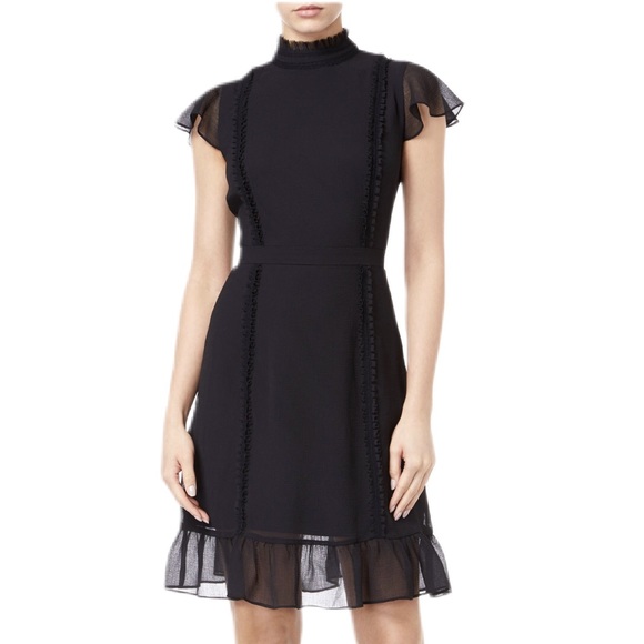 Adrianna Papell Dresses & Skirts - Adrianna Papell Ruffle Detail Chiffon Dress NWT